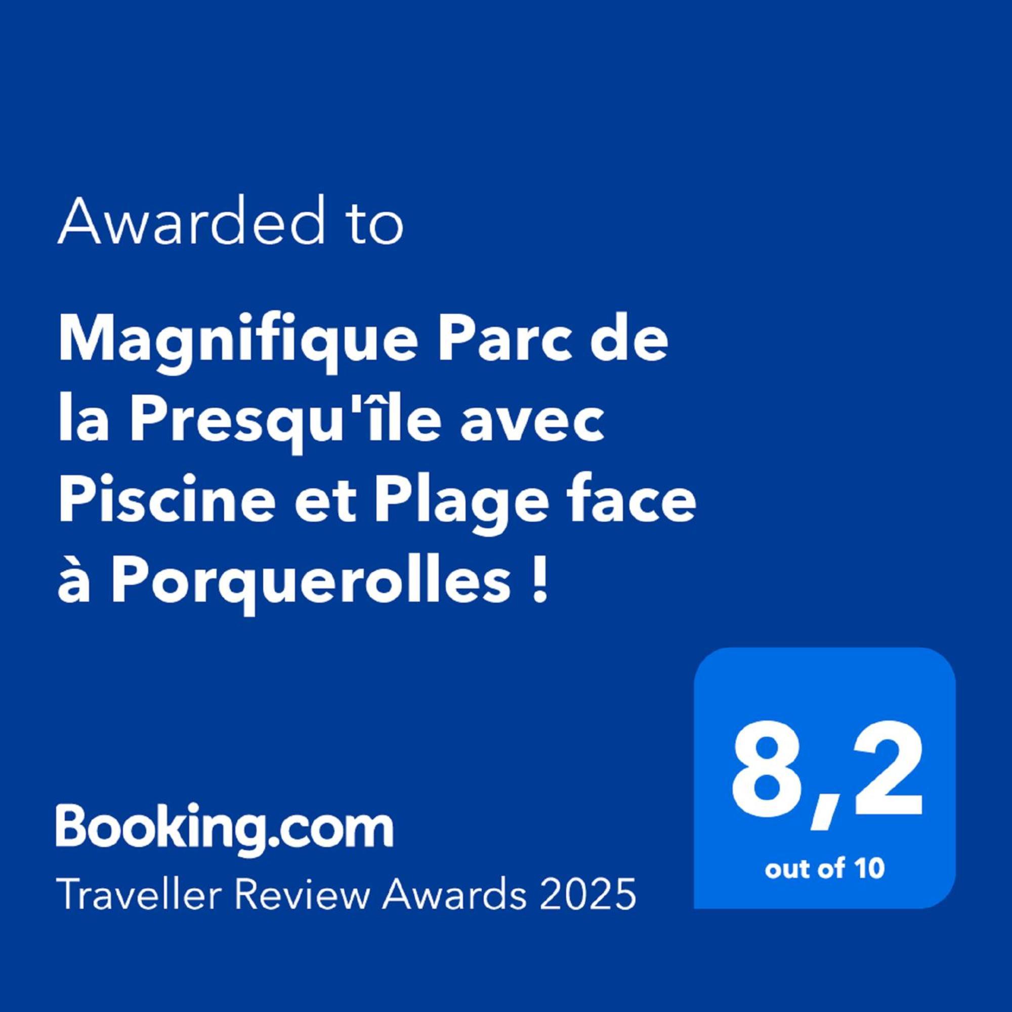 Magnifique Parc De La Presqu'Ile Avec Piscine Et Plage Face A Porquerolles ! Hyères المظهر الخارجي الصورة